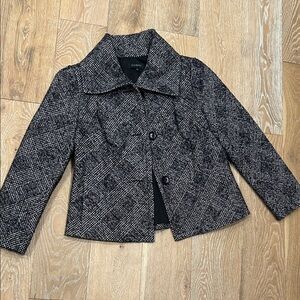 Talbots Houndstooth Shimmer Jacket